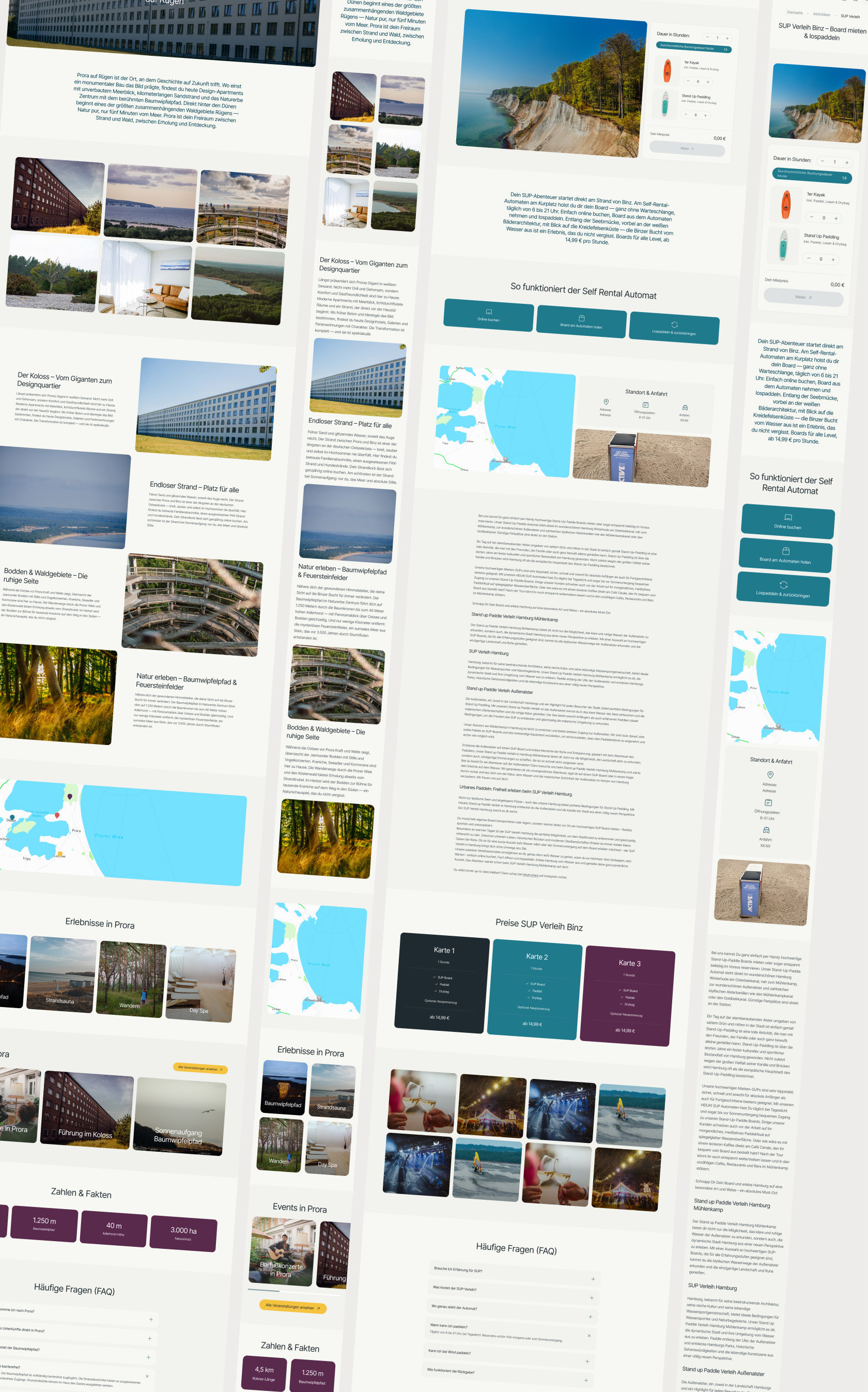 Binzer Bucht Templates für Orte, Erlebnisse und Magazin